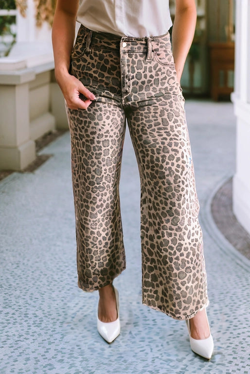 Women's Leopard Print Jeans