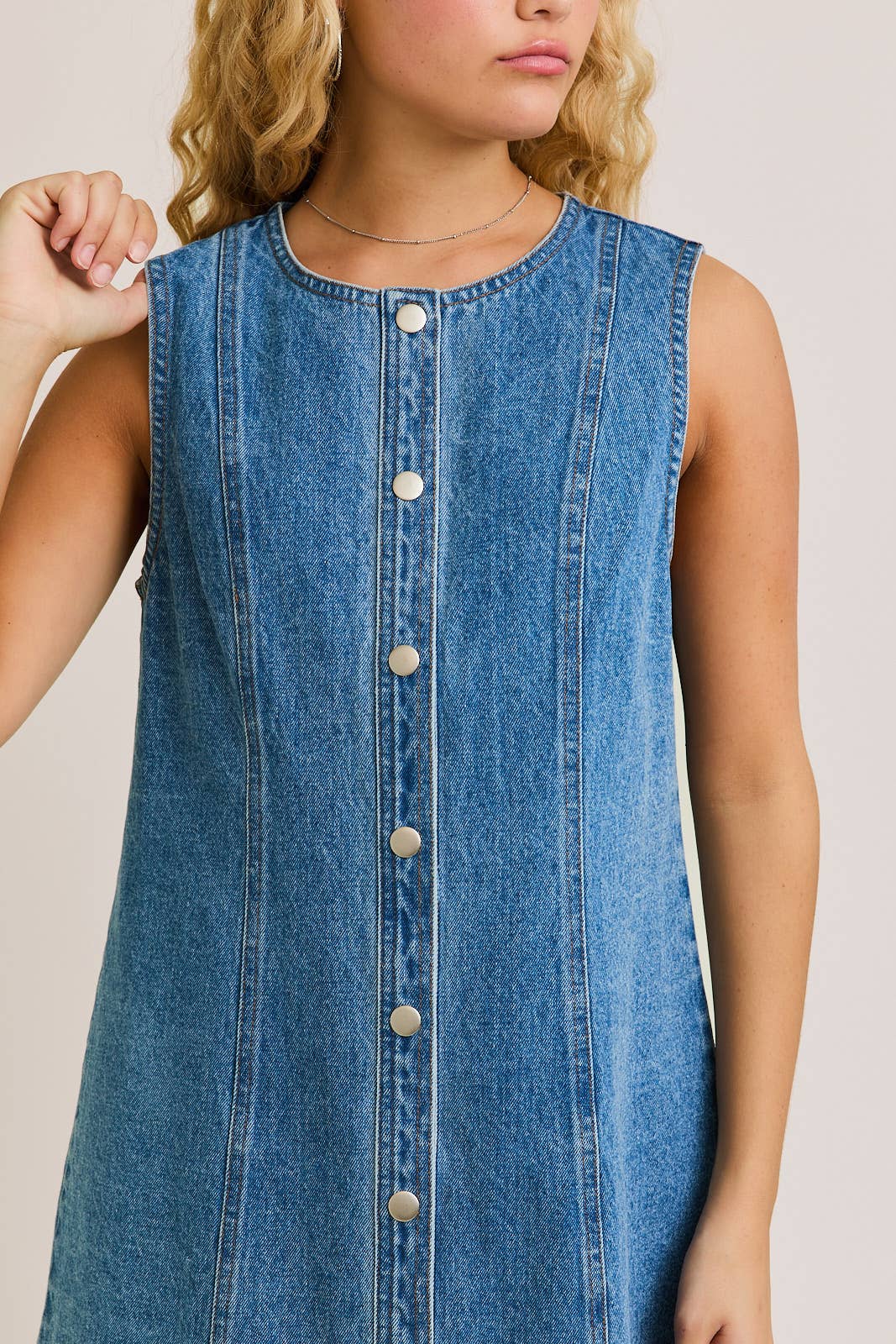 Women's Button Down Denim Dress