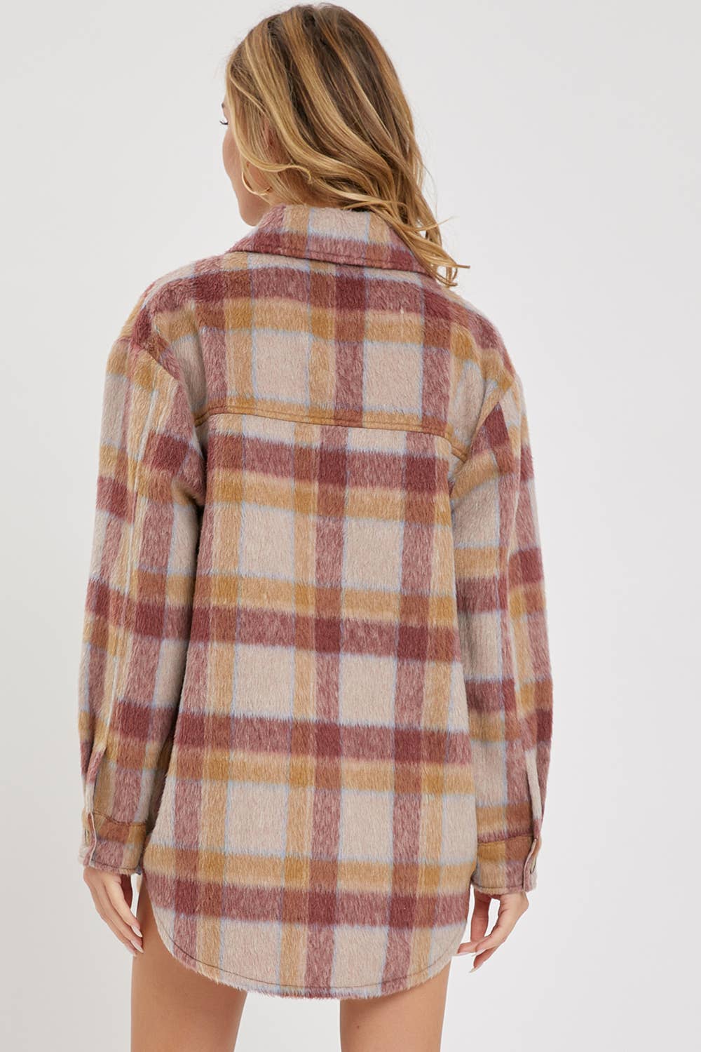 Women's Outerwear Plaid Shacket