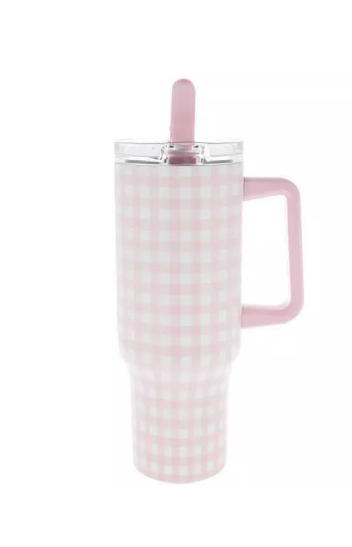 40 oz Plaid Tumbler