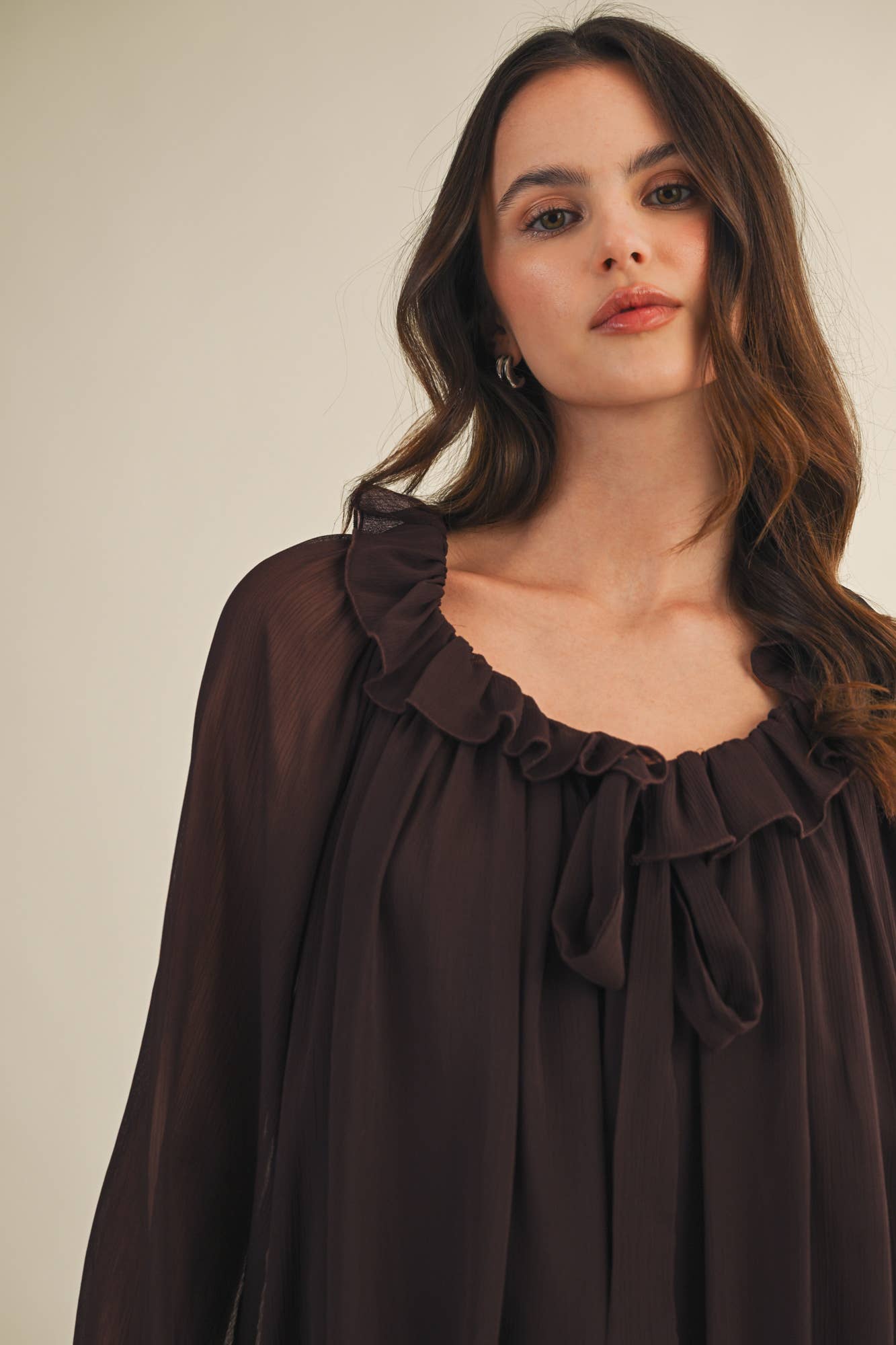 Women's Brown Bubble Dress