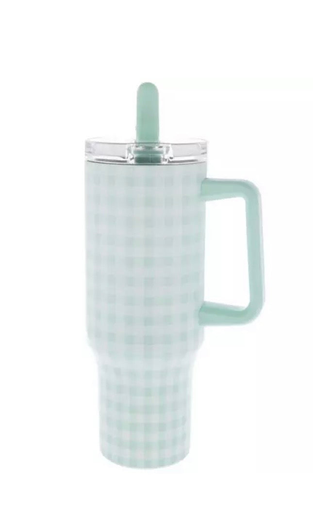 40 oz Plaid Tumbler